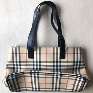 burberry coated canvas tote